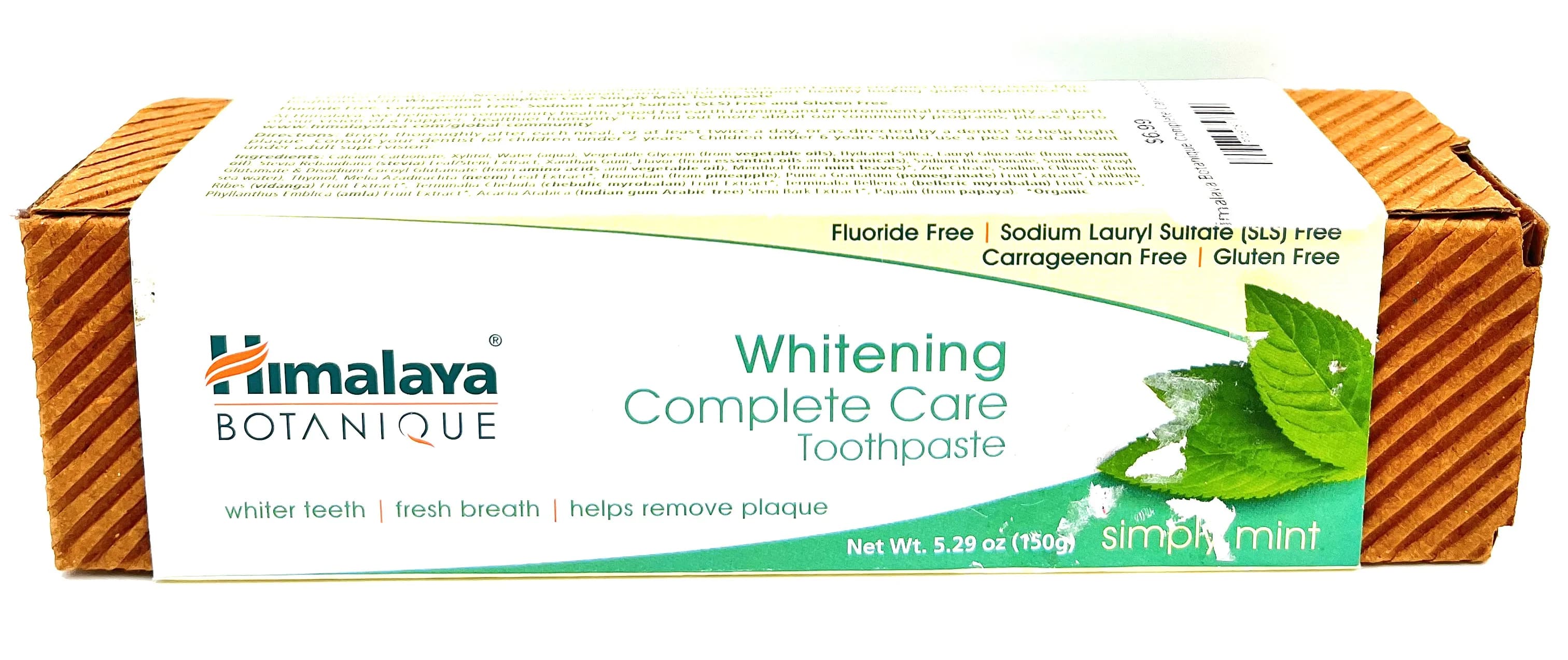 Himalaya Botanique Complete Care Whitening Toothpaste Peppermint 5.29 oz
