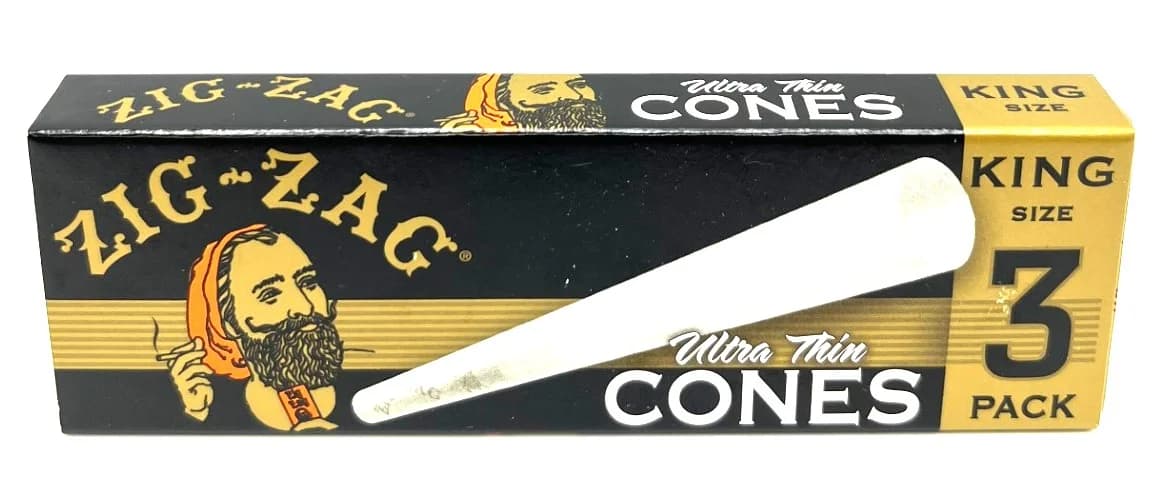 Zig Zag Ultra Thin Cones King Size