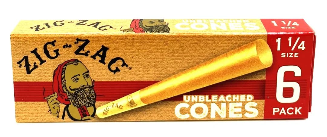 Zig Zag Unbleached Cones 1 1/4