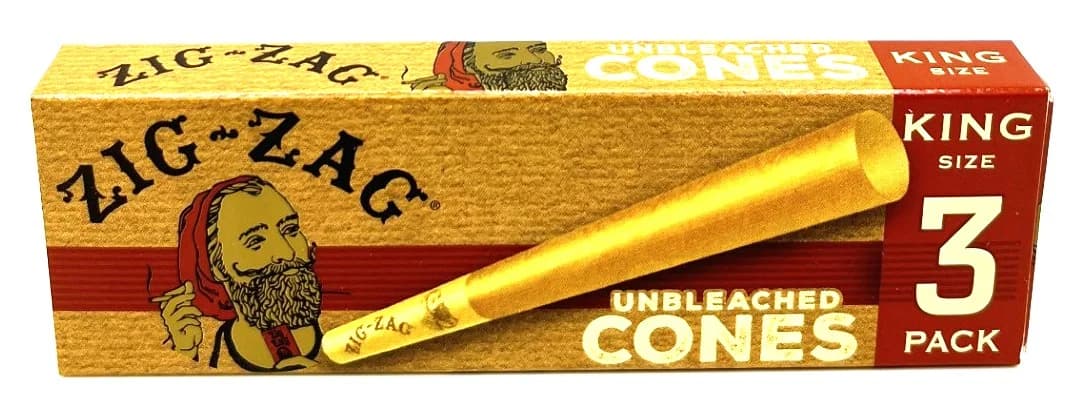 Zig Zag Unbleached Cones King Size